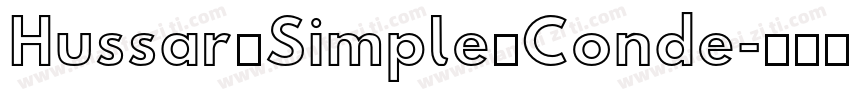 Hussar Simple Conde字体转换